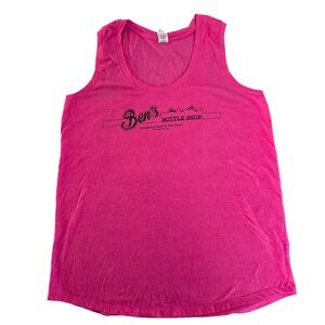 Ben's Bottle Shop Vancouver WA Tank Top XL Sleeveless‎ Pink Graphic